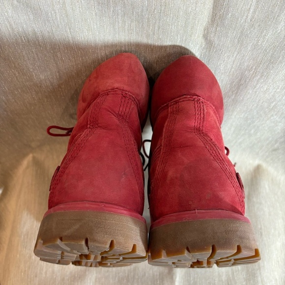 TIMBERLAND Sz 8 Limited Edition Leather 6” Shaft Lace Up Rubber Sole Boots - Picture 6 of 11